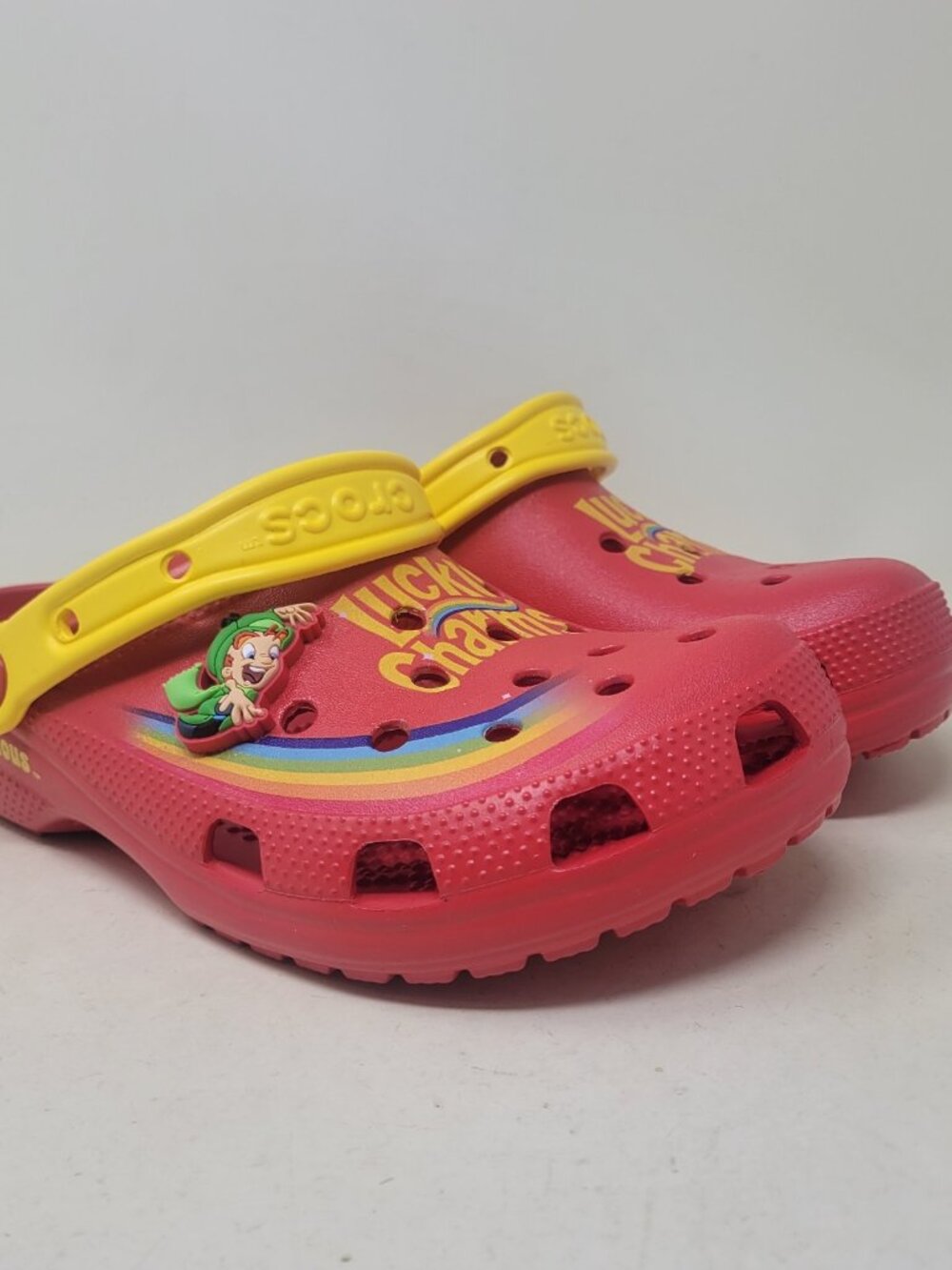 Crocs x Lucky Charms Classic Clogs Red Men's Size 7 Women's 9